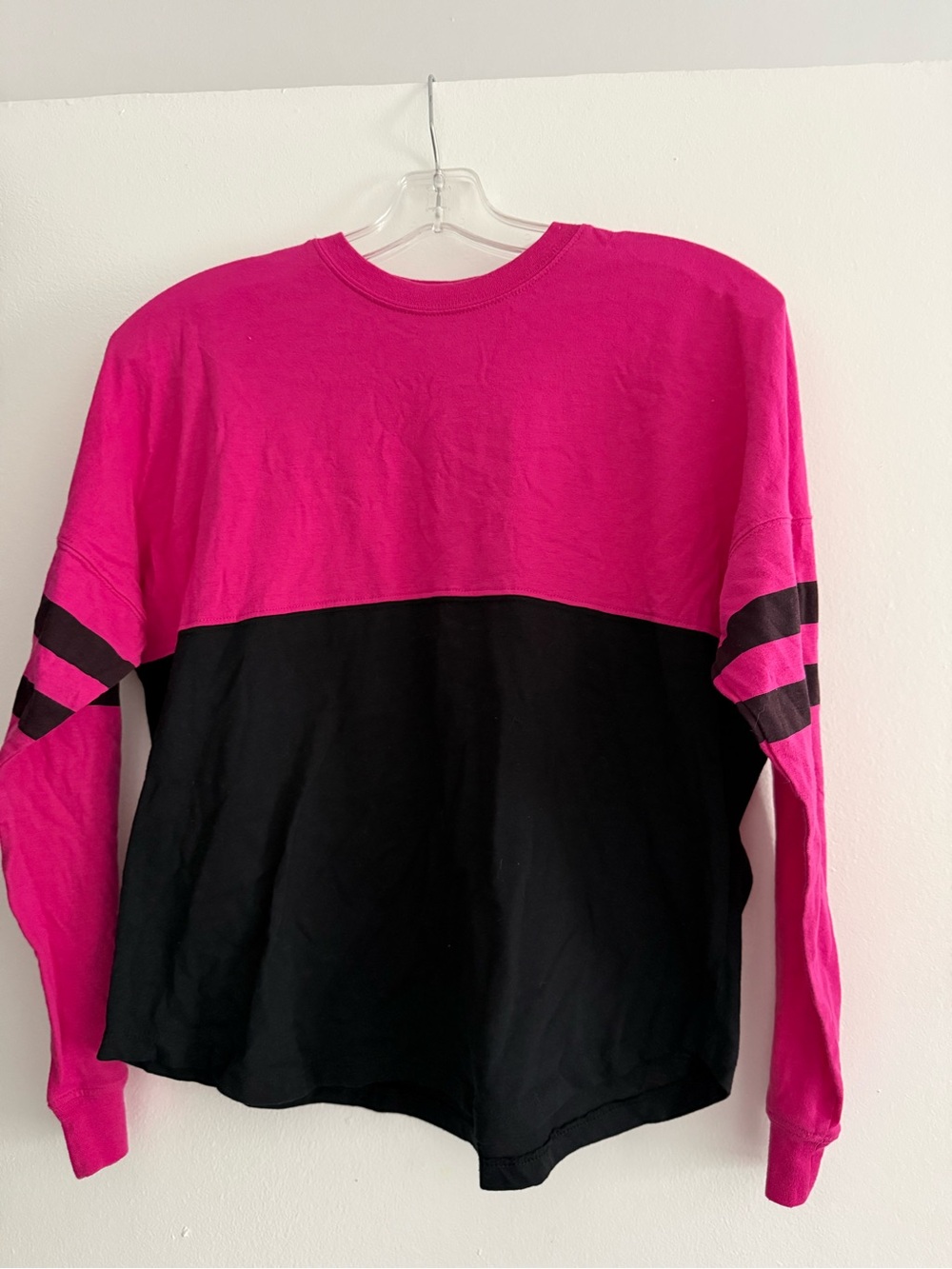 balera Hot Pink and Black Colorblock Long-Sleeve Tee